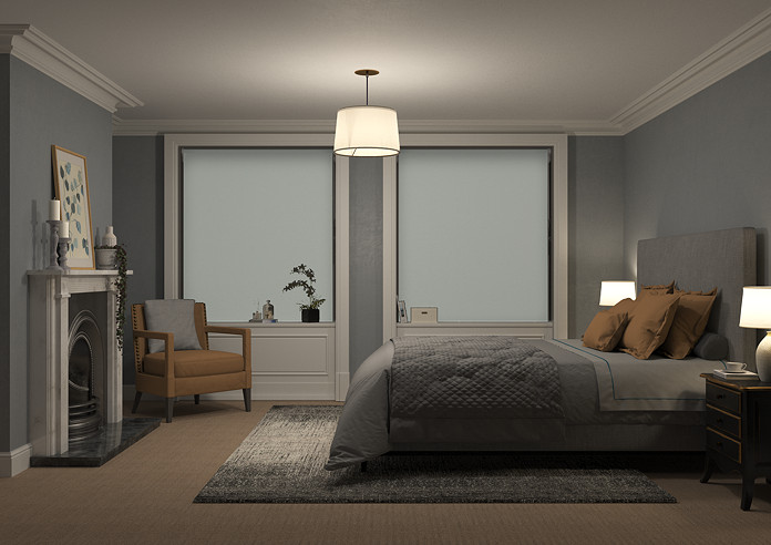 Rimini (Blackout), Grey & Optima Black - Double Roller Blind - Image 7